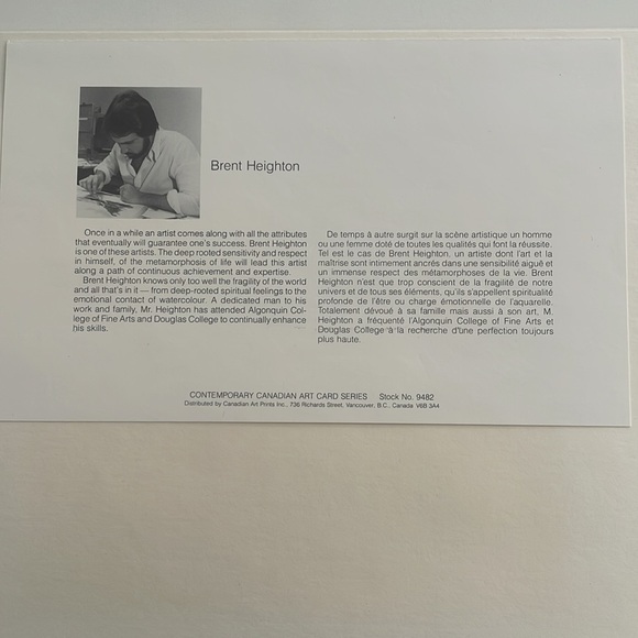 Touch of Purple double matted print by Brent Heighton (irises) 11”h x 14”w - Picture 4 of 14